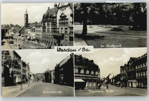 Werdau Bahnhofstraße Plauensche Straße