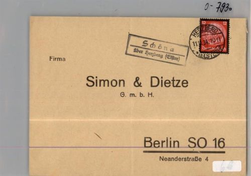 Schöna Landpoststempel