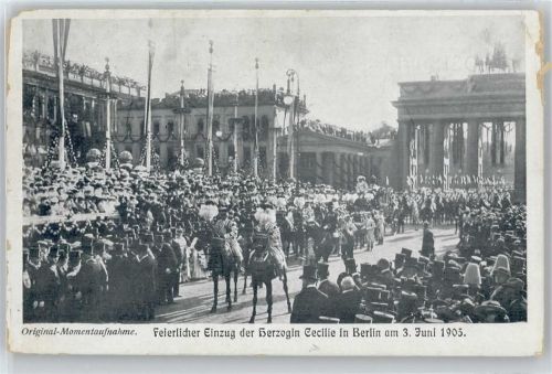 feierlicher Einzug in Berlin 1905