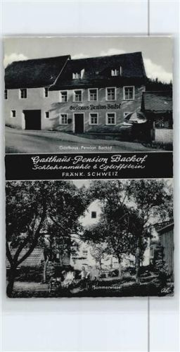 91349 W8551 Schlehenmühle - Gasthaus, Pension Backof