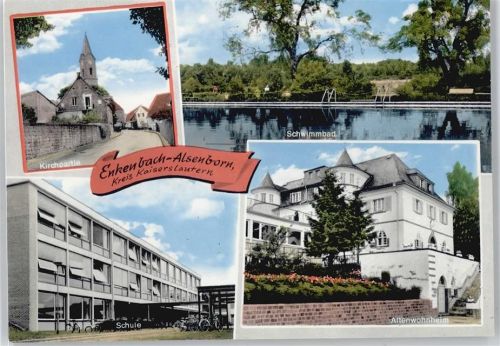 Enkenbach-Alsenborn Altenwohnheim , Schule , Schwimmbad