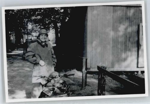Krakau , Kradmelder , Wehrmacht , Foto , Klebereste siehe Rückseite