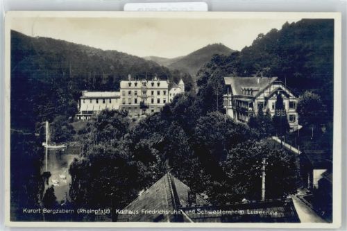 Bad Bergzabern Kurhaus Friedrichsruhe, Schwesternheim Luisenruhe