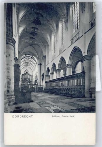 Dordrecht Interieur Groote Kerk AK