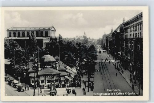 Hannover Georgstrasse Cafe Kröpcke Straßenbahn