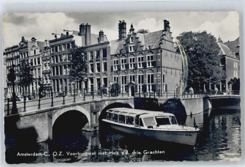 Amsterdam Voorburgwal , Motorboot