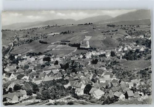 Auggen Fliegeraufnahme Panorama Kirche
