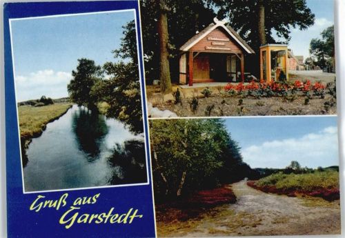 Garstedt Fluss Wiese Baum Telefonzelle Blumen
