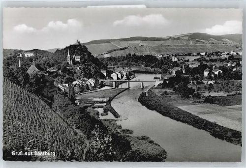 Saarburg Fluss Brücke Panorama