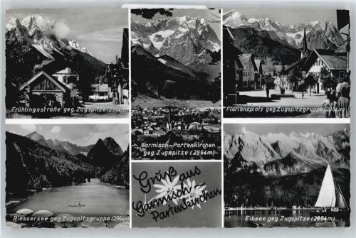 Garmisch-Partenkirchen Frühlingstraße, Riessersee, Floriansplatz, Eibsee, Zugspitze