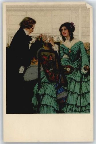 No.291 , Frau stickt
