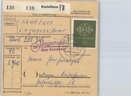Lingerhahn Landpoststempel