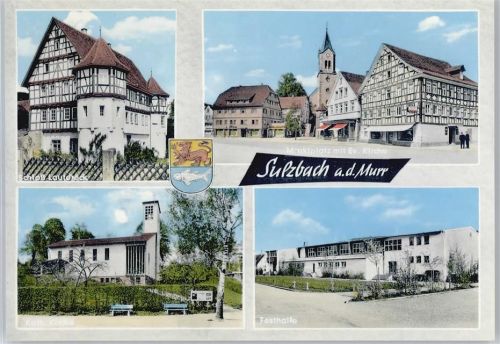 Sulzbach Marktplatz, Kirche, Festhalle, Schloß Lautereck