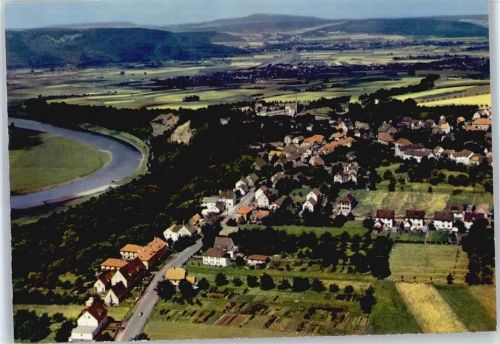 37699 W3476 Fürstenberg , Weser - Luftaufnahme