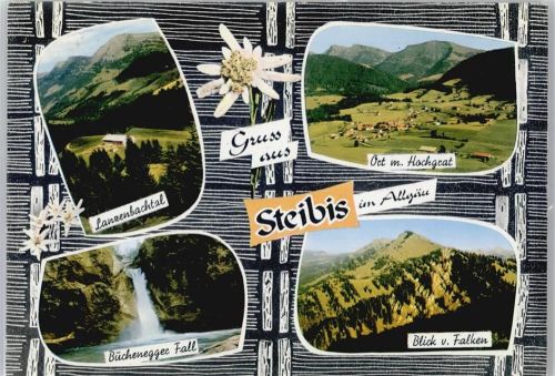 Steibis Berg Panorama Wasserfall