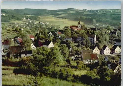 Bergneustadt Gesamtansicht mit Kirche
