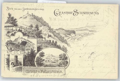 Volmarstein gel. 8.11.97, Gasthof Schmermund, Ruine Volmarstein, Gartenanlagen
