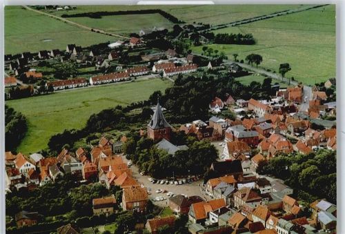Garding Fliegeraufnahme Kirche Auto
