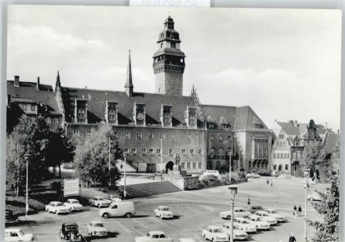 Zeitz Rathaus und Friedensplatz