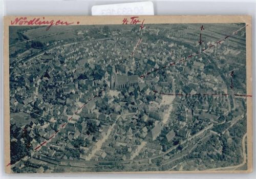 Nördlingen Flugzeugaufnahme