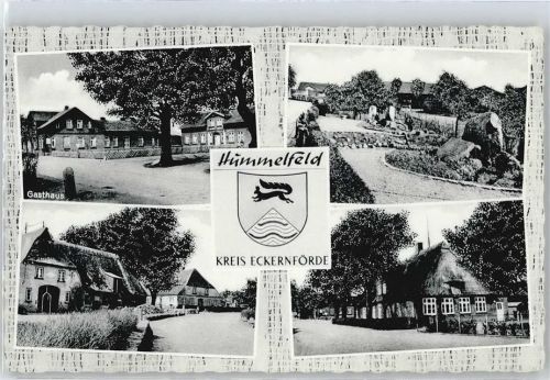 Hummelfeld Gasthaus Pension zur Deutschen Eiche Baum Wiese Straße