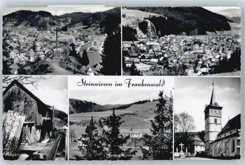 Steinwiesen Kirche Panorama Kreuz