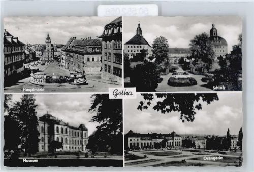 Gotha Hauptmarkt, Orangerie, Schloss, Museum