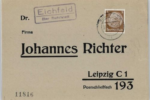 Rudolstadt Posthilfsstellenstempel, Eichfeld