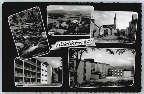 Waldkirchen Marktplatz Panorama Kirche