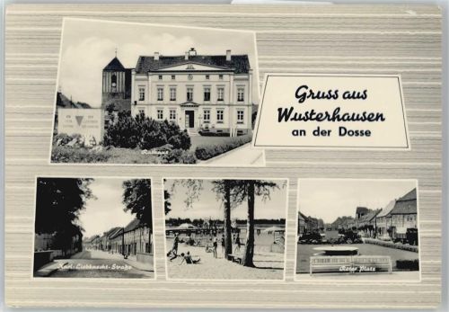 Wusterhausen Rathaus, Roter Platz, Karl-Liebkneckt-Strasse