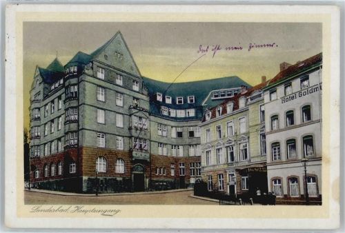Aachen Hotel, Landesbad Haupteingang