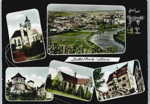 Dettelbach Fluss Panorama Kirche