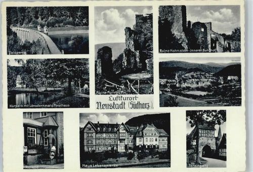 Neustadt Talsperre, Kurpark, Haus Lebenswende, Ruine, Gesamtansicht, Toreingang