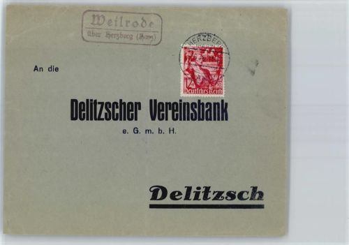 Weilrode Landpoststempel