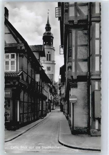 Celle gel. 27.1.64, Blick auf die Stadtkirche