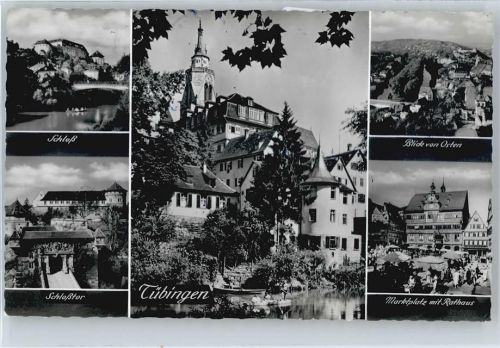 Tübingen Schloss, Marktplatz mit Rathaus