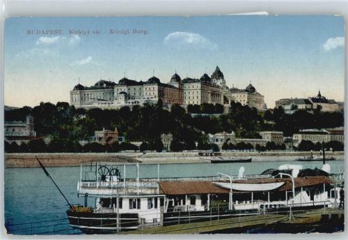Budapest Fluss Schiff Burg