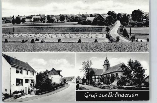 Bründersen Gesamtansicht, Siedlung, Kirche