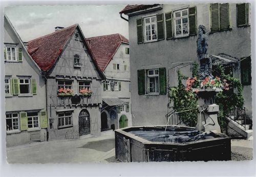 Marbach Schillers Geburtshaus, Brunnen