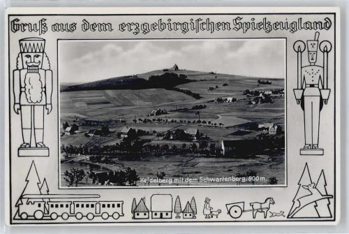 Kurort Seiffen Spielzeugland, Nussknacker, Eisenbahn, Kirche