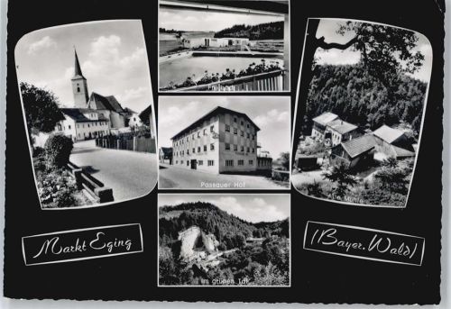 Eging Kirche, Passuer Hof, alte Mühle, Freibad