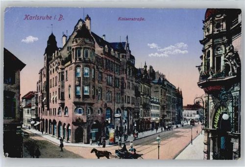 Karlsruhe Litfaßsäule , Kaiserstrasse