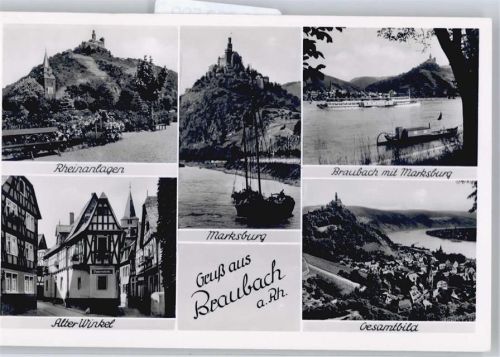 Braubach Alter Winkel, Marksburg, Gesamtansicht