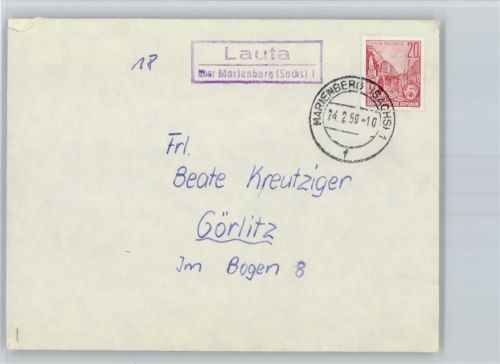 Lauta Landpoststempel
