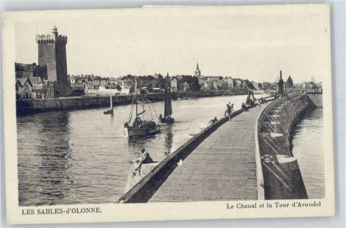 Les Sables-d'Olonne Fluss Boot Panorama