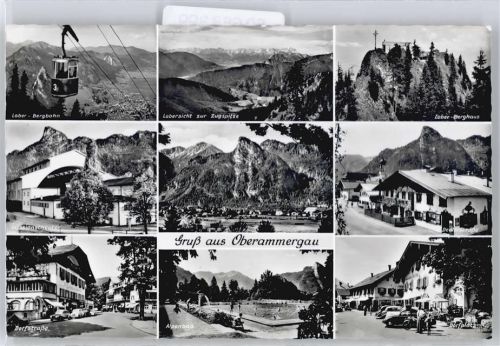 Oberammergau Panorama Dorfstraße Schwimmbad