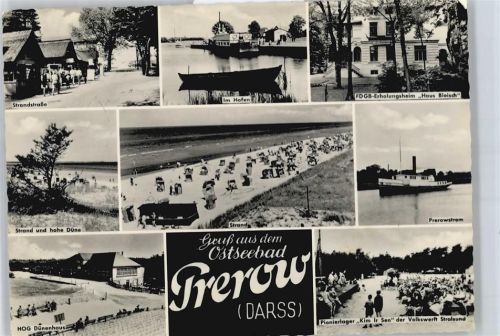 Ostseebad Prerow Strandstraße, HG Dünenhaus, Prerowstrom, Pionierlagen, FDGB_Erholungheim