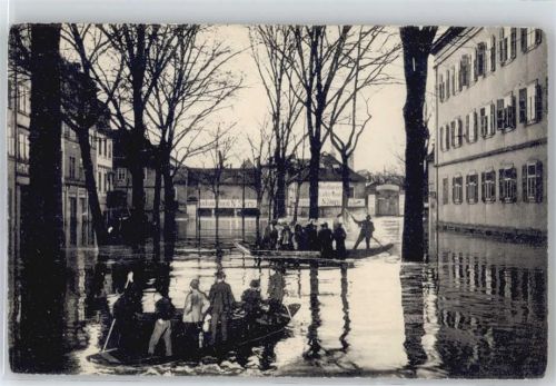 97070 W8700 Würzburg - Hochwasser 1909, Juliuspromenade