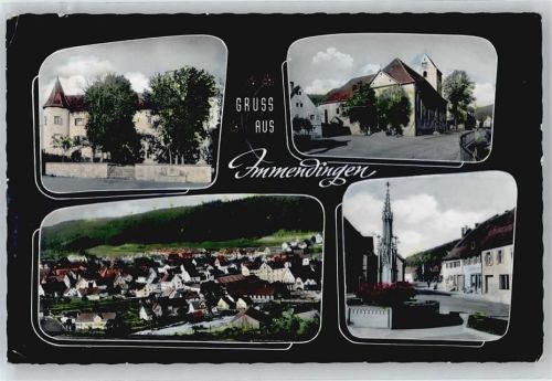 Immendingen Schloß, Rathausbrunnen, Kirche
