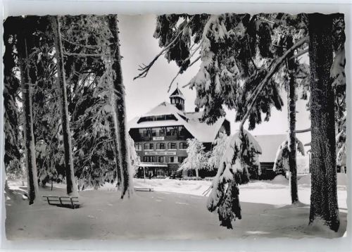 Baiersbronn gel. 23.12.56, Kurhotel und Wintersportplatz Kniebis-Lamm Besitzer Carl Gaisser